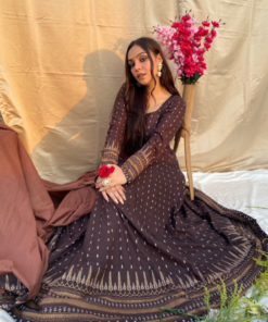 BRIGHT BROWN SUIT SET