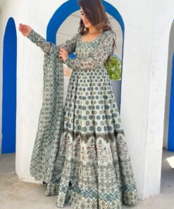 ojasvi chanderi maxi set