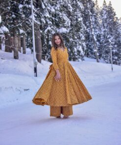 mustard emerald Kurta palazzo set