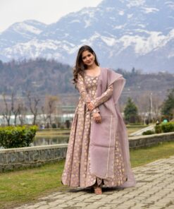 armina pastel chanderi maxi set