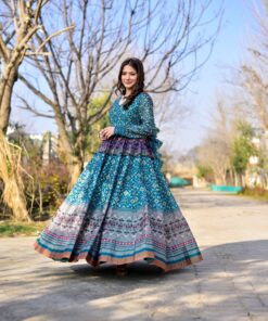 kushangini chanderi maxi set