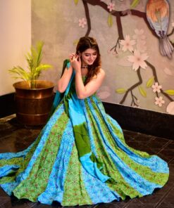 secret blue and green maxi set