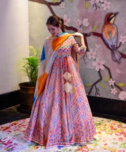 keshori chanderi maxi set