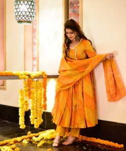 orange Valeria suit set