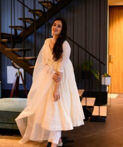 malini georgette embroidered suit set