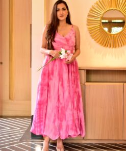 pink fairytale tie dye dress