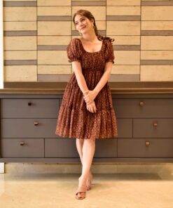 brown harbour georgette dress