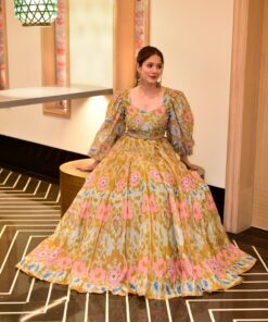 medallion floral lehenga choli