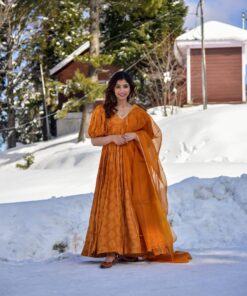 vibrant mustard maxi set