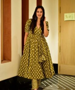 Green birch cotton suit set