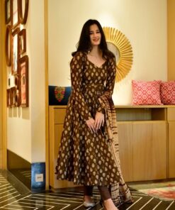 sehaj brown suit set