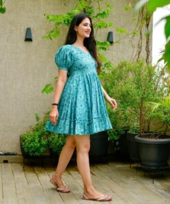 gulabo blue muslin dress