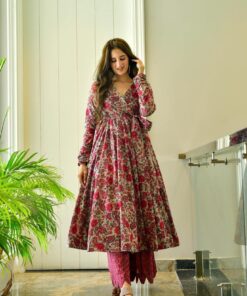 noor grey floral suit set