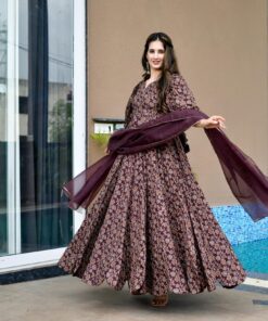 Anokhi brown maxi set