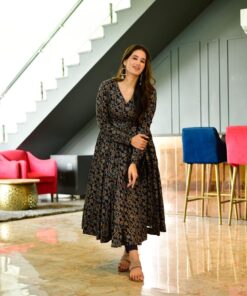 lily blue floral suit set